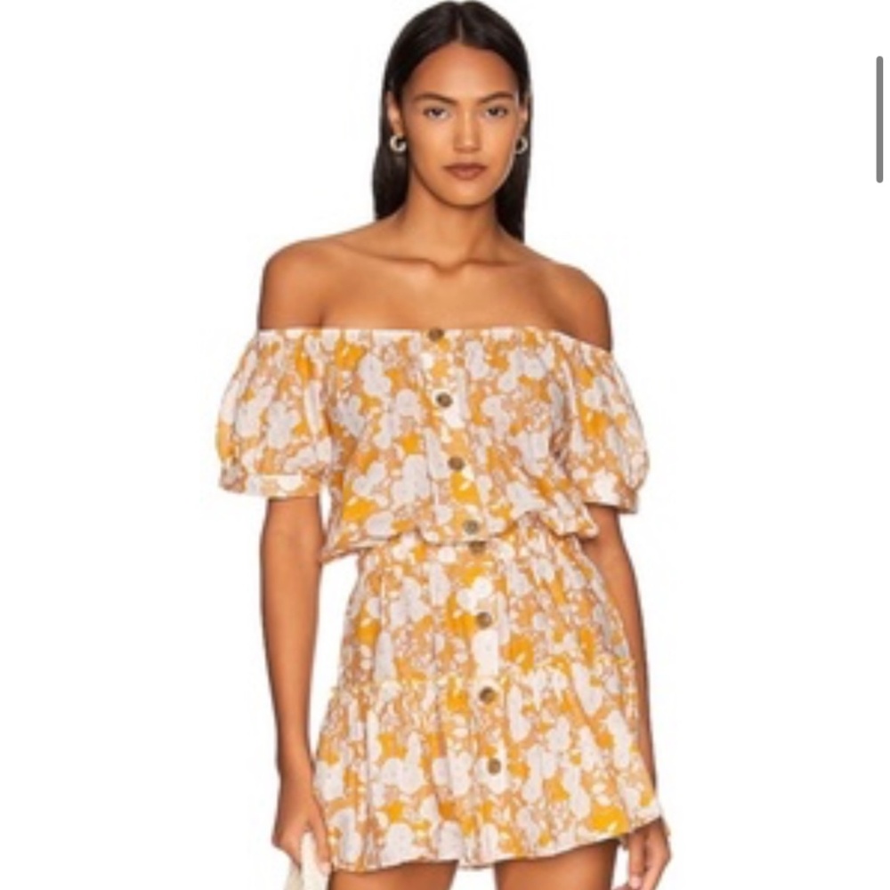 Eberjey Retro Floral Elsie Dress in Mango & Lilac